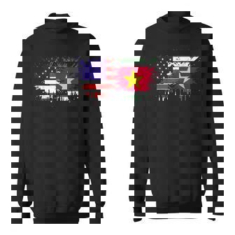 Suriname & USA Together Half American Half Surinamese Sweatshirt Unisex | Mazezy