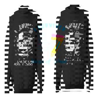 I Survived 67 Days Of School 6 7 Meme Teacher Student Sweatshirt Unisex | Mazezy