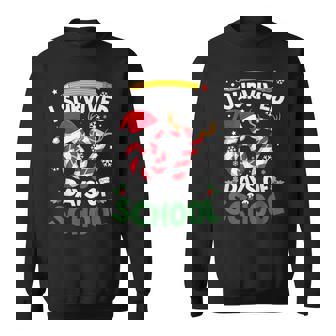 I Survived 67 Days Of School Christmas Teachers Students Sweatshirt - Thegiftio