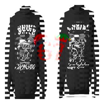 I Survived 67 Days Of School Six Seven Teacher Student Xmas Sweatshirt Unisex | Mazezy