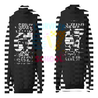 I Survived 67 Days Of School Students Teachers Six Seven Sweatshirt | Seseable FR