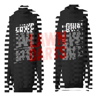 I Survived Lawn Darts Tank Top Sweatshirt Unisex | Mazezy