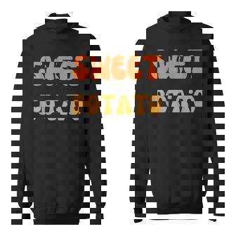 Sweet Potato And Kind Of Rude Potato Groovy Style Sweatshirt Unisex | Mazezy