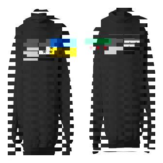 Syria And Ukraine Flag i Love Ukraine i Love Syria Sweatshirt Unisex | Mazezy