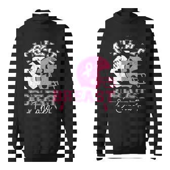 Tackle Breast Cancer Awareness Pink Ribbon American Football Sweatshirt Unisex | Mazezy