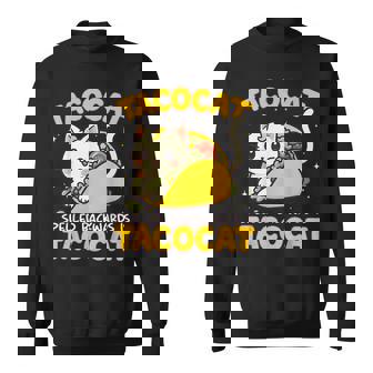 Tacocat Spelled Backward Is Tacocat Kawaii Cat Taco Lover Sweatshirt Unisex | Mazezy