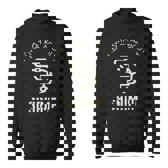 Lets Talk About Erinp おもしろエビ好き シーフードエビ スウェットシャツ - Kawaiitshirt