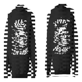 Taxidermy Shirts I Collect Dead Things Racoon Skull Sweatshirt Unisex | Mazezy