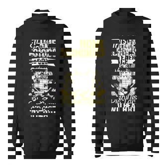 This Teacher Plans Meals With Heart Home Economics Teacher Sweatshirt Unisex | Mazezy