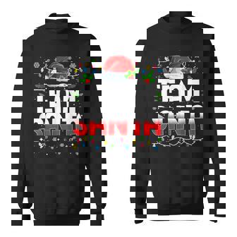 Team Santa Claus Christmas Family Matching Pajama Xmas Sweatshirt | Mazezy