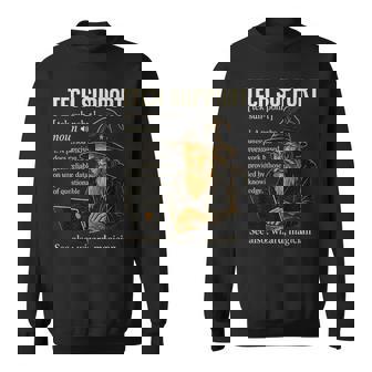 Tech Support Definition Computer Geek Programmer Sweatshirt - Monsterry