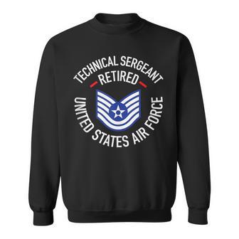 Technical Sergeant TSgt Retired Air Force Retirement Tank Top Sweatshirt Unisex | Mazezy