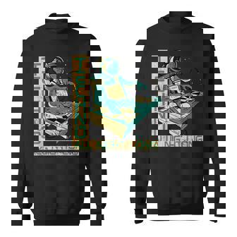 Techno All Night Edm Long Music Dj Astronauta Ingegnere Deluono Felpa - Novitaregali