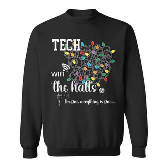 Technology Teacher Christmas Information Teacher STEM STEAM Sweatshirt Unisex | Mazezy