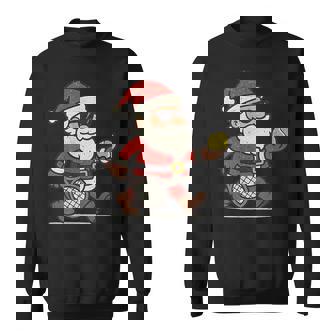 Tennis Christmas Vintage Santa Xmas Sweatshirt | Seseable CA