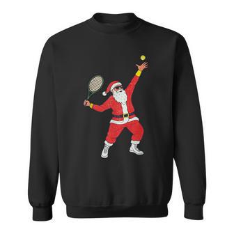 Tennis Christmas Vintage Santa Xmas Sweatshirt - Thegiftio