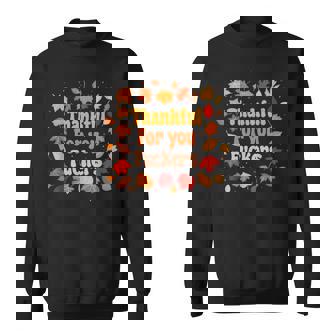 Thankful For You Fuckers Thanksgiving Fal Leaves Autumn Sweatshirt | Mazezy