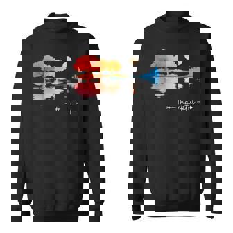 Thankful Guitar Lake Shadow Guitarists Lovers Thanksgiving Sweatshirt Unisex | Mazezy