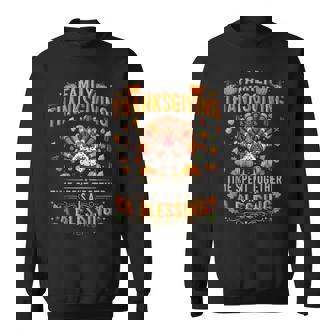 Thanksgiving Family Time Together Turkey Blessing Tee Tank Top Sweatshirt Unisex | Mazezy