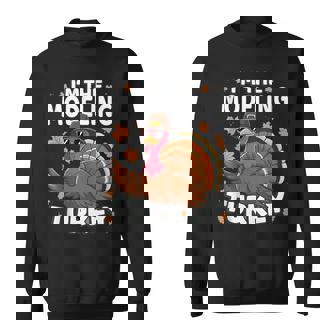 Thanksgiving I'm The Modeling Turkey Family Tank Top Sweatshirt Unisex | Mazezy