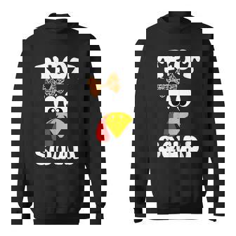 Thanksgiving Leopard Coquette Bow Running Turkey Trot Squad Sweatshirt - Monsterry