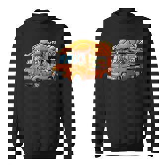 Thanksgiving Turkey Driving Food Truck Feast Sweatshirt Unisex | Mazezy