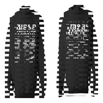 Things I Do In My Spare Time Car Guy Car Enthusiast Sweatshirt Unisex | Mazezy