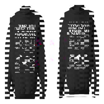 Things I Do In My Spare Time Sewing Quilting Craft Sweatshirt Unisex | Mazezy