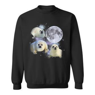 Three Baby Seal Vintage Graphic 90S Sweatshirt - Thegiftio UK