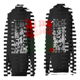 Tis The Season Brain Waves Christmas Neuro Nurse Neurologist Sweatshirt Unisex | Mazezy