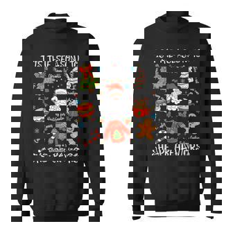 Tis The Season To Shape Behavior Christmas Behavior Analyst Sweatshirt - Thegiftio