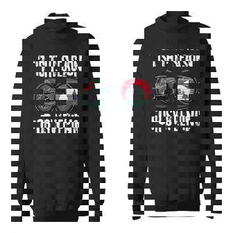 Tis The Season For Sweeping Christmas Curling Curler Player Sweatshirt Unisex | Mazezy