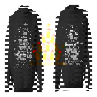 Tis The Season Tamales Mexican Christmas Tree Coquette Bow Sweatshirt - Seseable