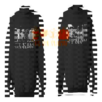 Tis The Season Volleyball Fall Coffee Pumpkin Thanksgiving Tank Top Sweatshirt Unisex | Mazezy