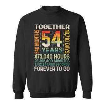 Together 54 Years Forever To Go 結婚54周年記念 スウェットシャツ - Kawaiitshirt