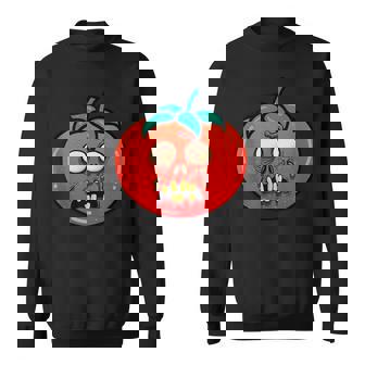 Tomato Zombie Spooky Vegan Halloween Tank Top Sweatshirt Unisex | Mazezy