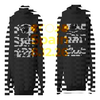 Total Solar Eclipse Spain Path Of Totality Tops & Stuff Sweatshirt Unisex | Mazezy