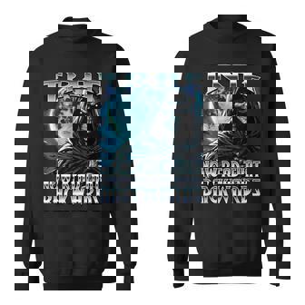 Traf Now Read It Backwards Hard Skeleton Meme Brainrot Fart Sweatshirt | Mazezy