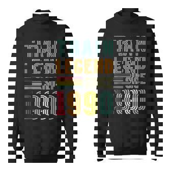 Train Legend 1990 35 Years Railroading Model Train Collector Tank Top Sweatshirt Unisex | Mazezy