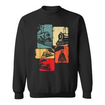 Train Railroad Engineer Railway Steam Train Locomotive Sweatshirt - Thegiftio UK