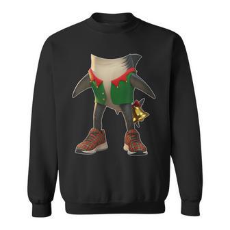 Tralalero Tralala Italian Brainrot Xmas Elf Christmas Sweatshirt - Thegiftio UK