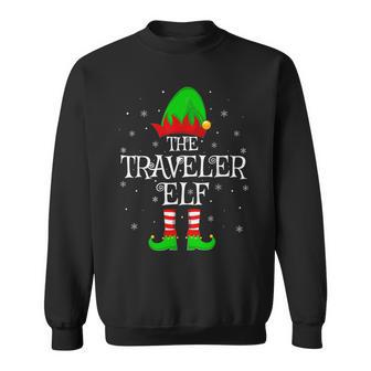 Traveler Elf Christmas Family Matching Elf Squad Xmas Pajama Sweatshirt - Thegiftio UK