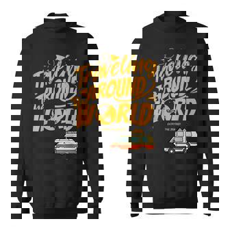 Traveling Around The World Van Life Adventure Lovers Sweatshirt Unisex | Mazezy