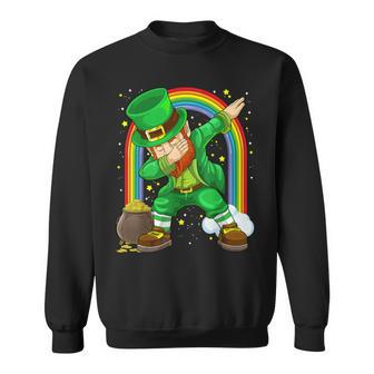 Trèfle Irlandais Pour Enfants -Aint Patrick Dabbing Leprechaun Sweater e - Cadeauxyz