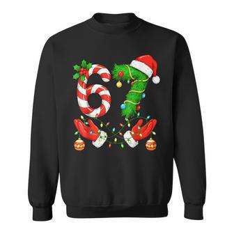 Trending Six Seven Meme Christmas 67 Santa Christmas Sweatshirt | Seseable UK
