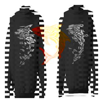 Tribal Shark Maori Hawaiian Tribal Sweatshirt - Thegiftio