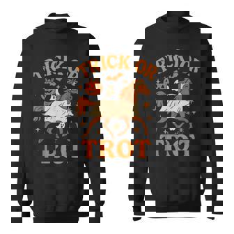 Trick Or Trot Horse Halloween Equestrian Costume Sweatshirt Unisex | Mazezy