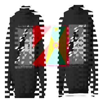 Trinidad And Tobago Grenada Half Flag Sweatshirt | Mazezy