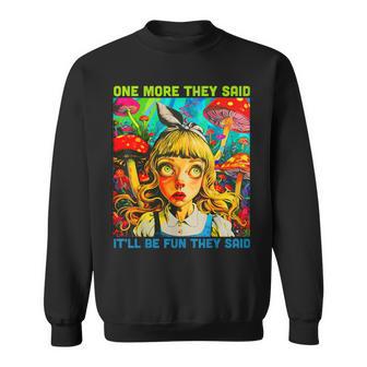 Trippy Psychedelic Mushrooms Colorful Sweatshirt - Thegiftio UK