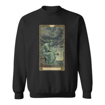 Triste Estatua De La Libertad Tarot Camisa de entrenamiento - Regaloses